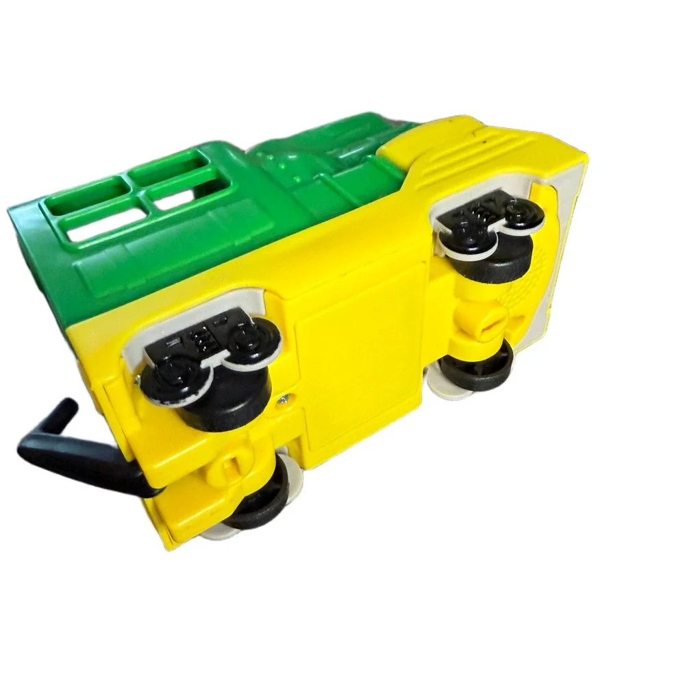 Fisher Price Little People Choo Choo Train‎ Green Yellow Sound Light Conductor